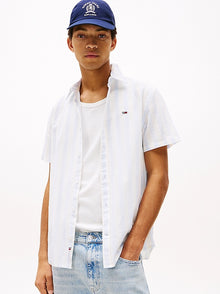 Camicia regular fit in misto lino