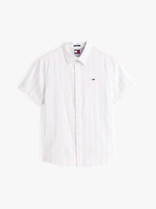 Camicia regular fit in misto lino