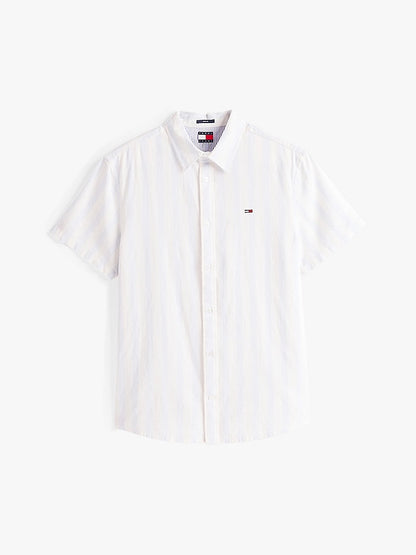 Camicia regular fit in misto lino