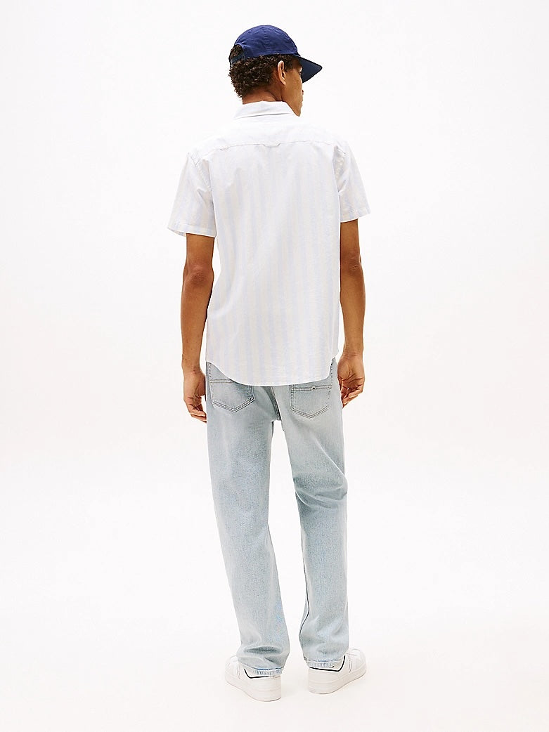 Camicia regular fit in misto lino