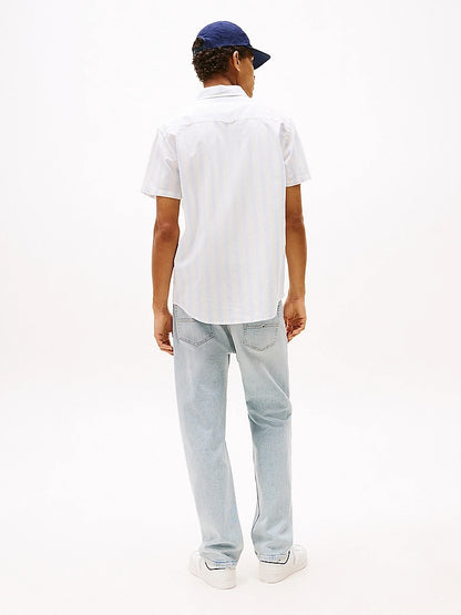 Camicia regular fit in misto lino