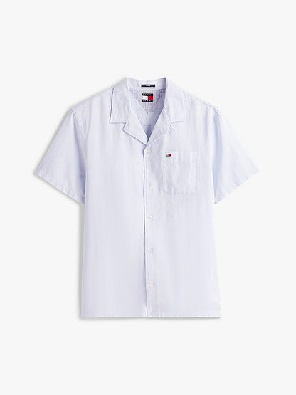 Camicia regular fit in misto lino