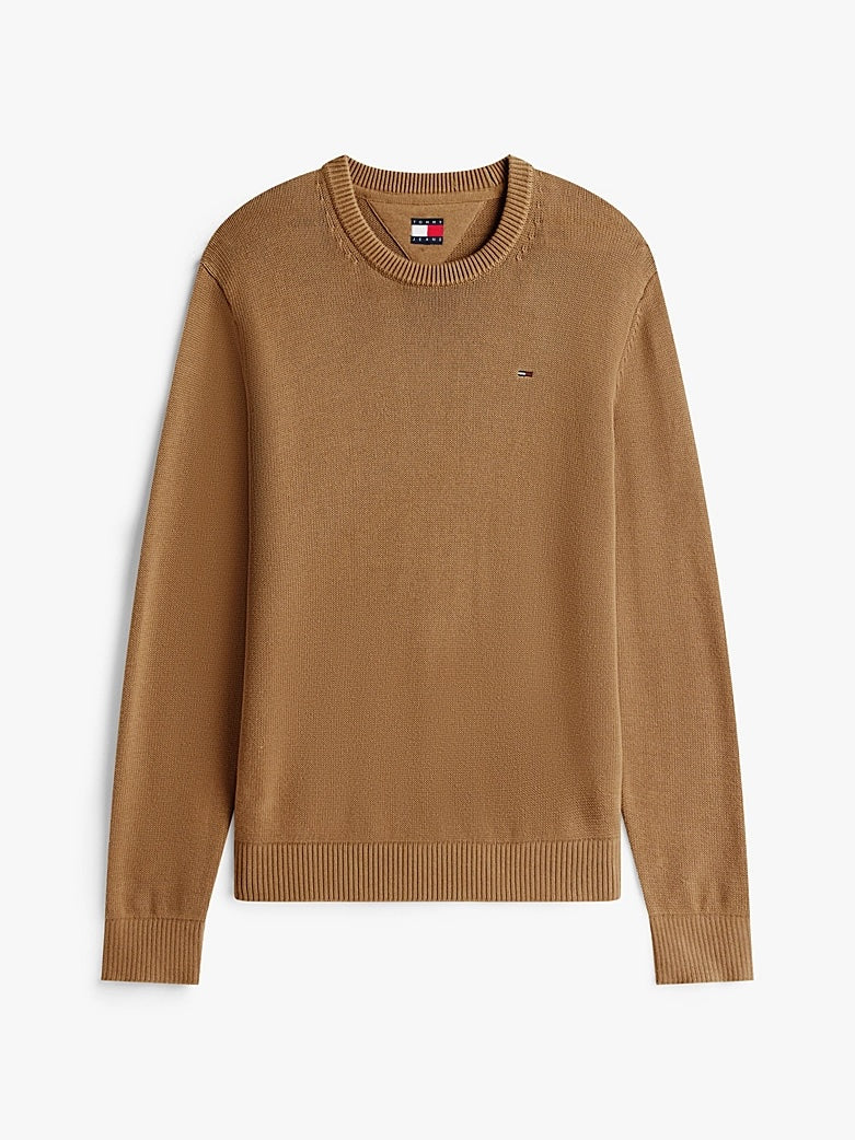 Pullover slim fit Beige Tommy Jeans