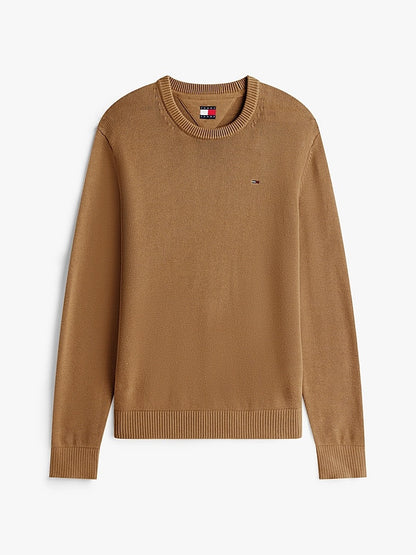 Pullover slim fit Beige Tommy Jeans