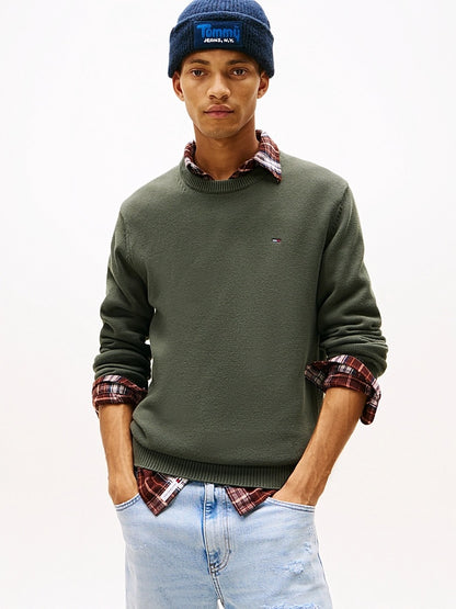 Pullover slim fit Green Tommy Jeans