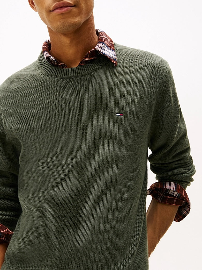 Pullover slim fit Green Tommy Jeans