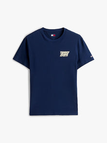 T-shirt con logo in rilievo sul retro