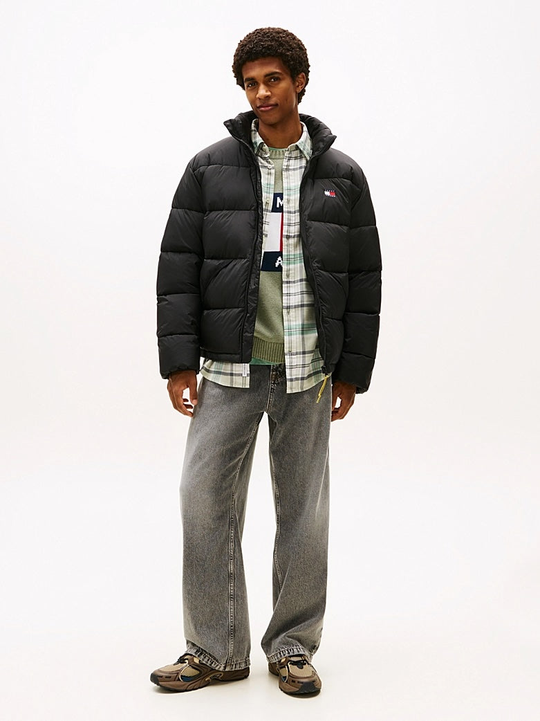 Giubbino relaxed fit in nylon idrorepellente