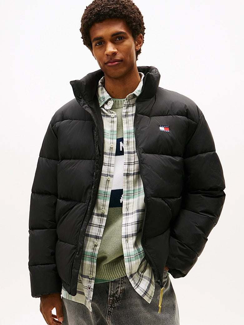 Giubbino relaxed fit in nylon idrorepellente