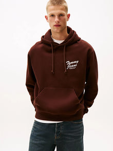 Felpa relaxed fit con cappuccio e grafica
