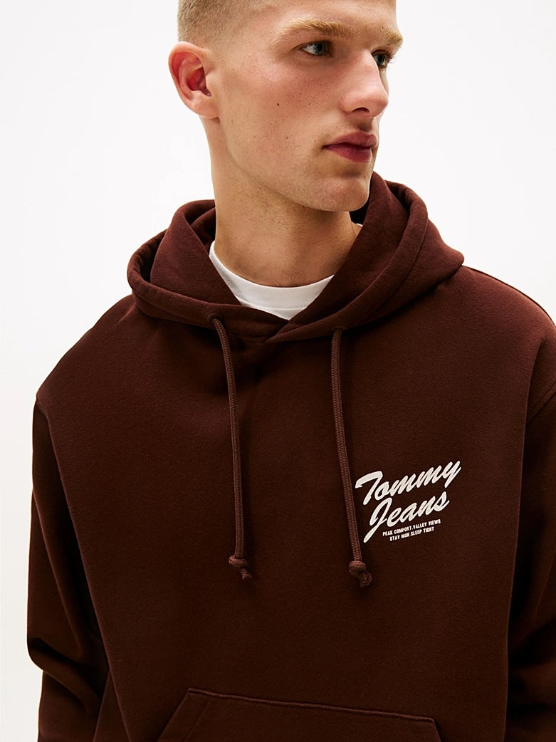 Felpa relaxed fit con cappuccio e grafica Tommy Jeans