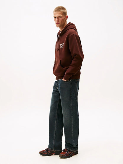 Felpa relaxed fit con cappuccio e grafica