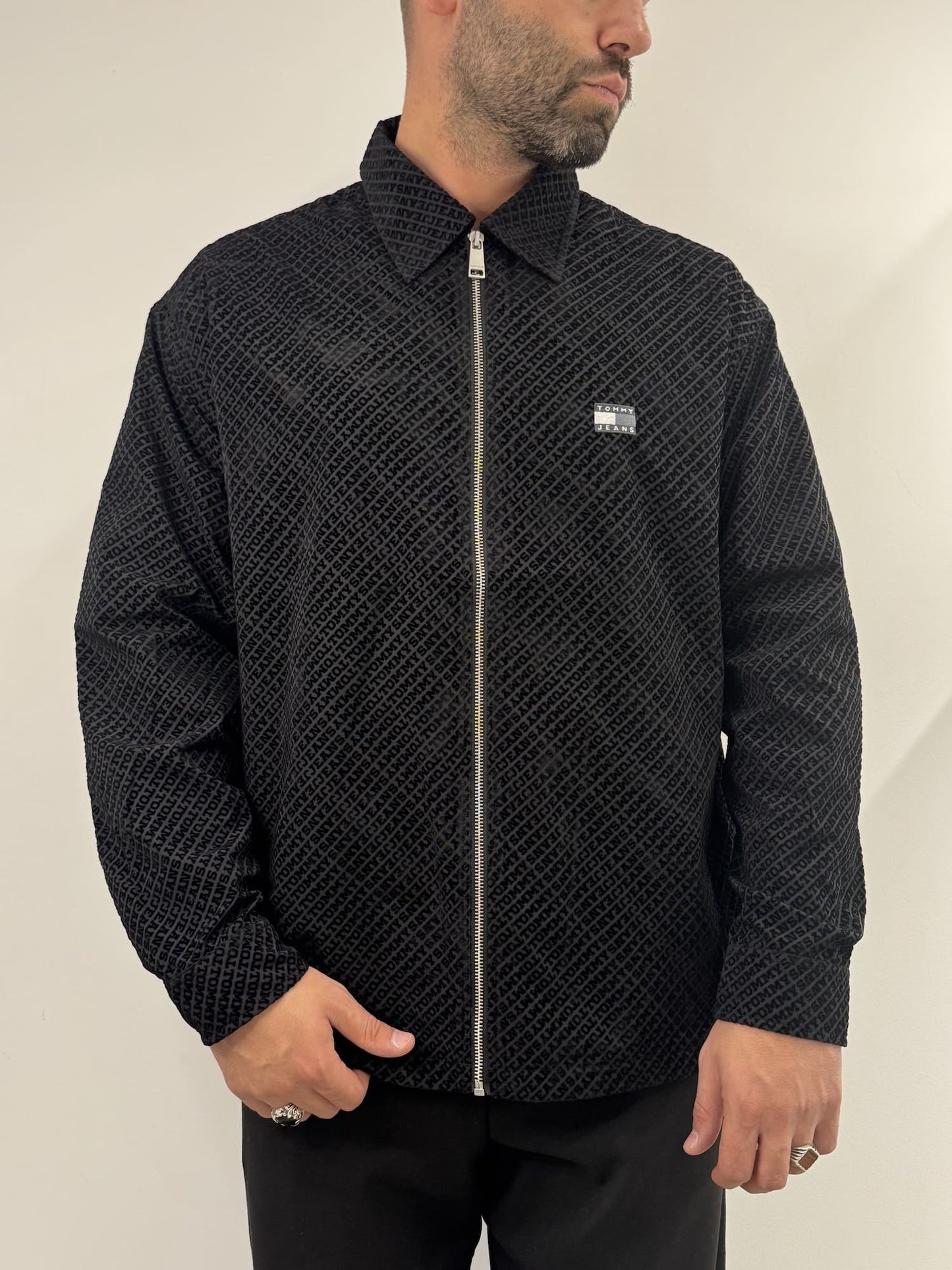 Overshirt Tommy Jeans Black