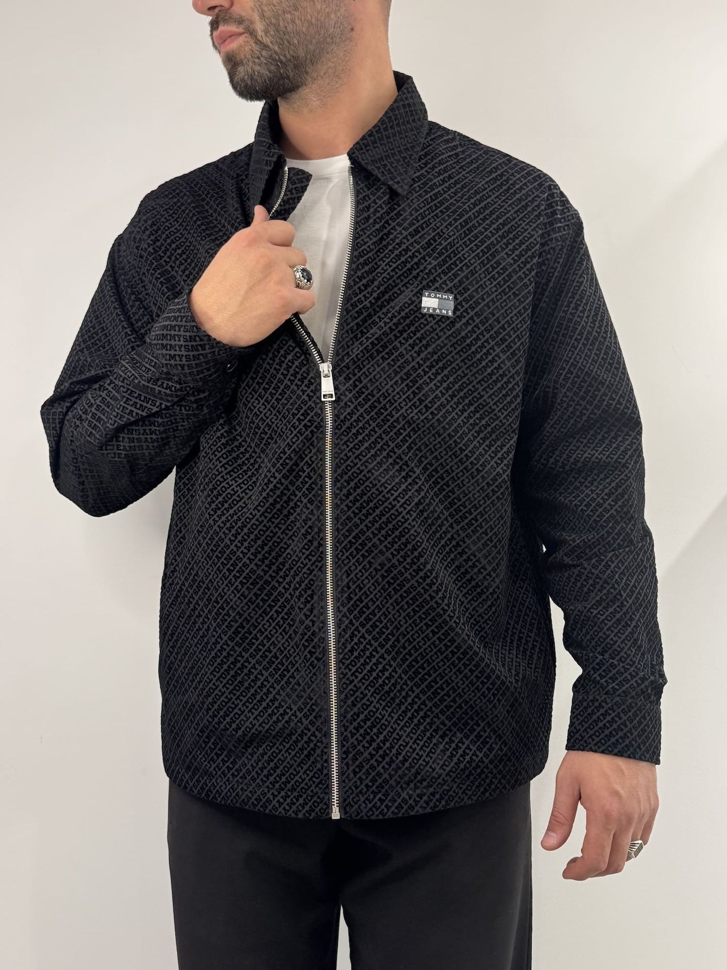 Overshirt Tommy Jeans Black