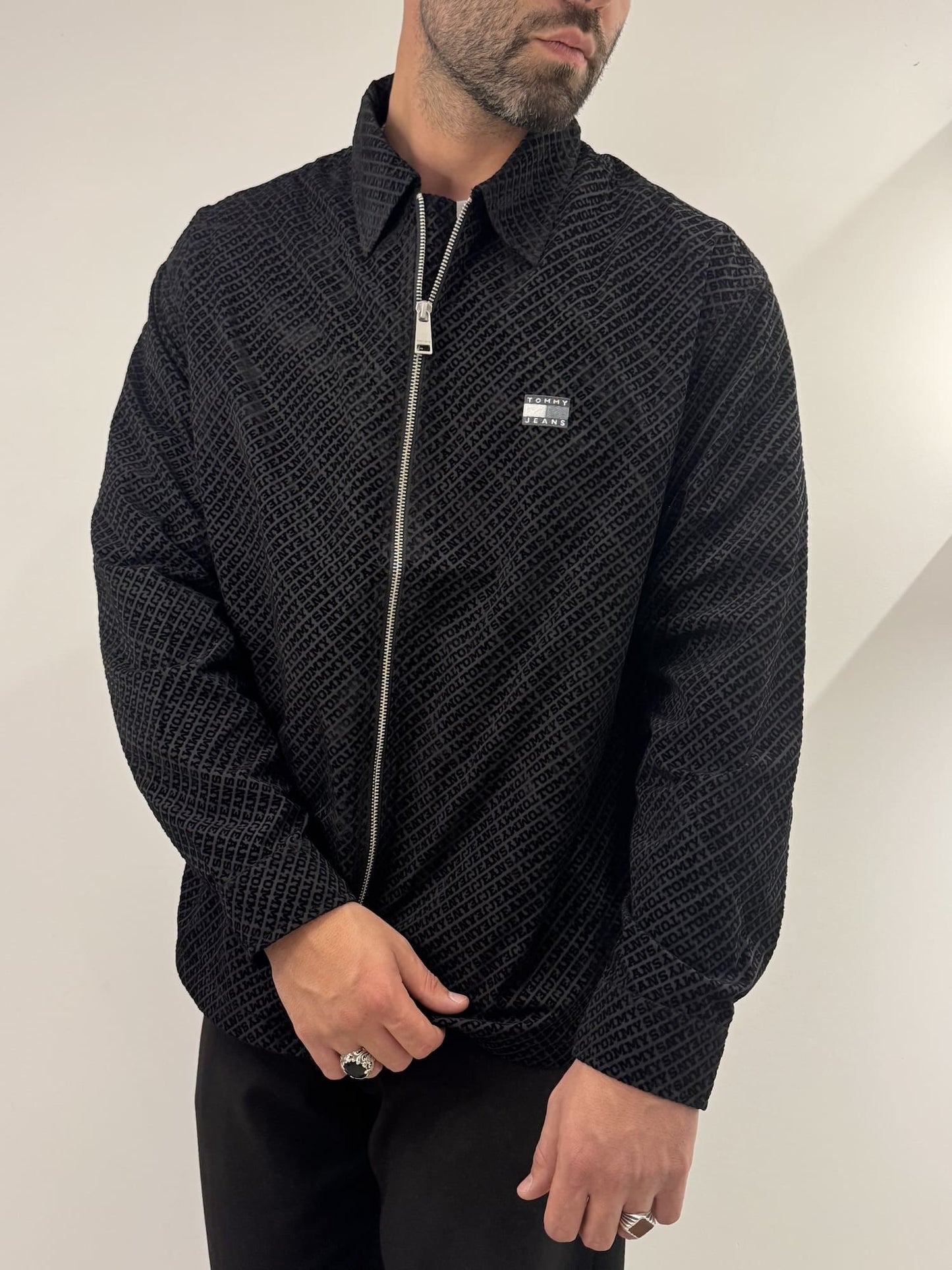 Overshirt Tommy Jeans Black