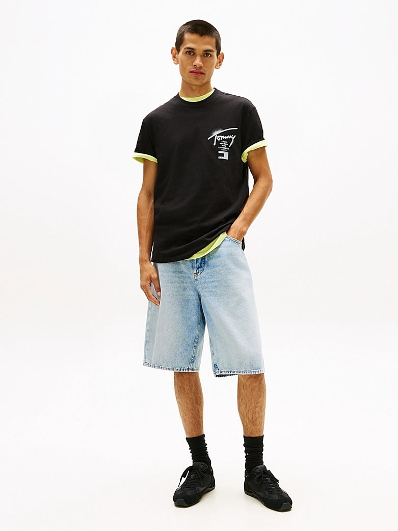 T-shirt Signature con logo sul retro Tommy Jeans