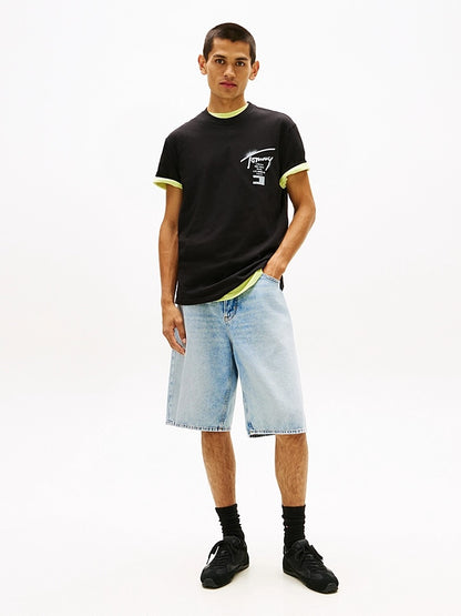 T-shirt Signature con logo sul retro Tommy Jeans