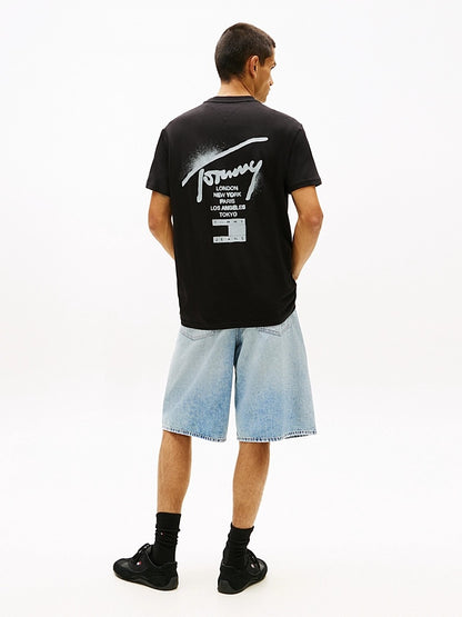 T-shirt Signature con logo sul retro Tommy Jeans