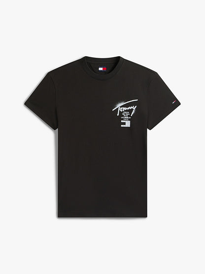 T-shirt Signature con logo sul retro Tommy Jeans