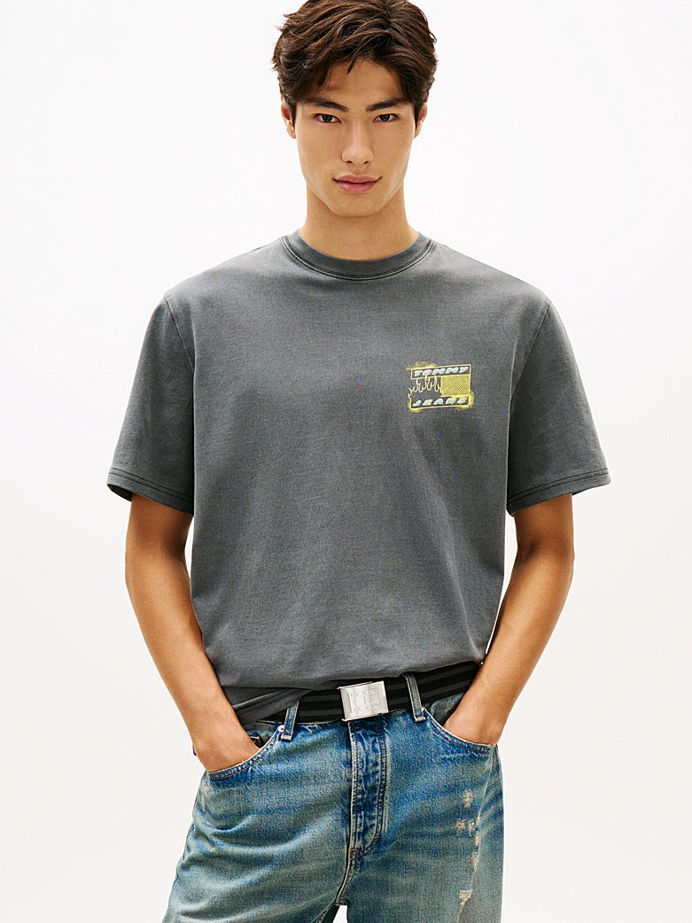 T-shirt stile 90s in jersey con logo Tommy Jeans