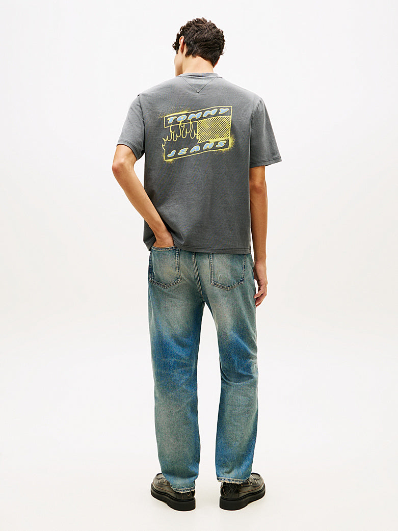 T-shirt stile 90s in jersey con logo Tommy Jeans