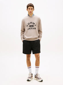 Felpa in spugna con grafica Tommy Jeans