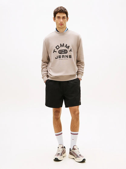 Felpa in spugna con grafica Tommy Jeans