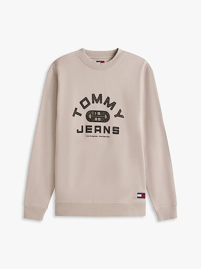 Felpa in spugna con grafica Tommy Jeans