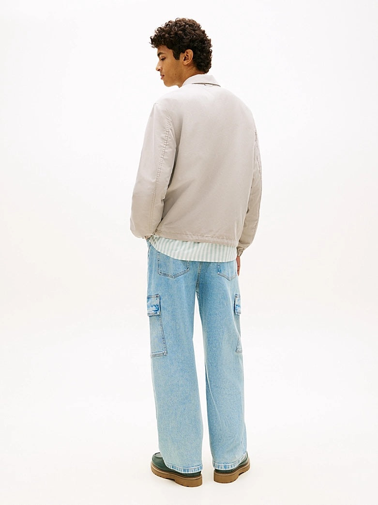 Sopracamicia in twill con logo tommy jeans