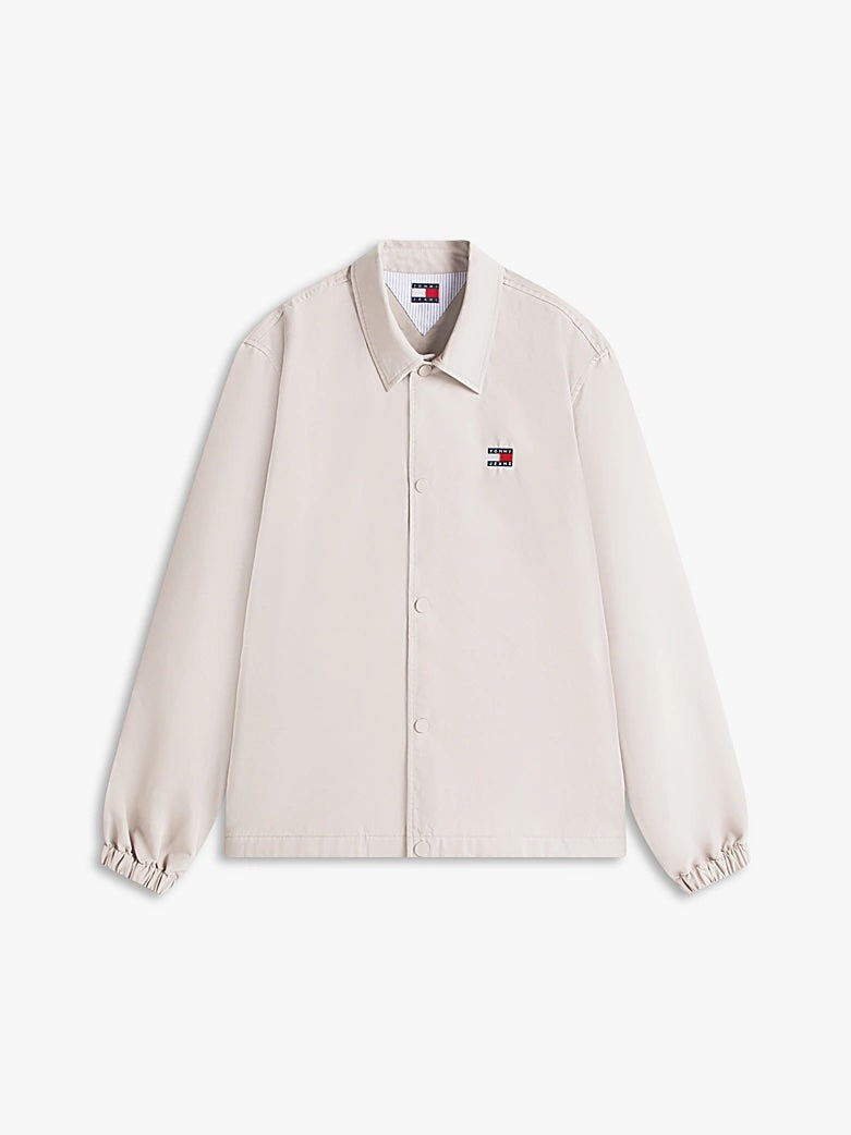 Sopracamicia in twill con logo tommy jeans