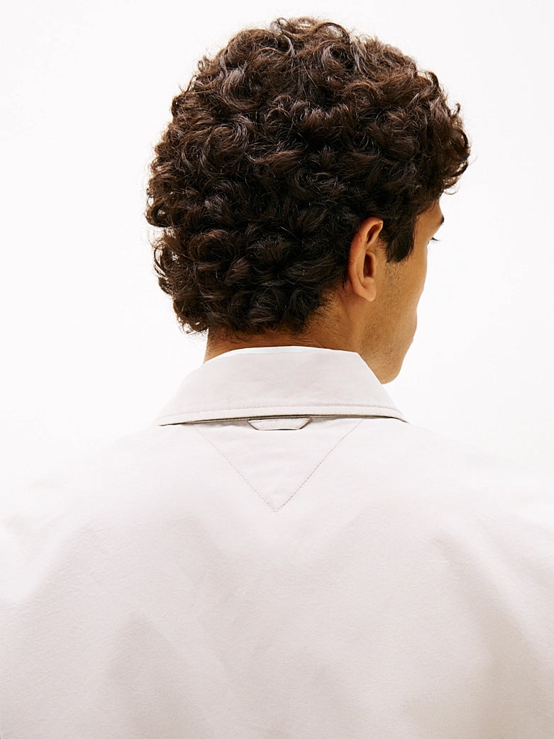 Sopracamicia in twill con logo tommy jeans