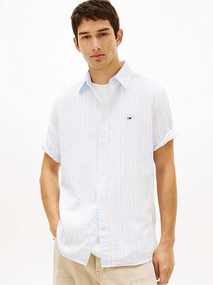 Camicia regular fit in seersucker