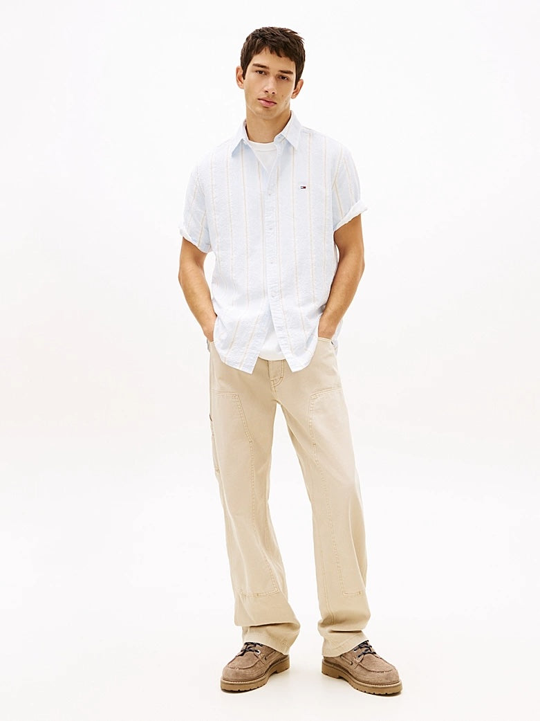 Camicia regular fit in seersucker
