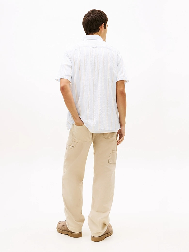Camicia regular fit in seersucker