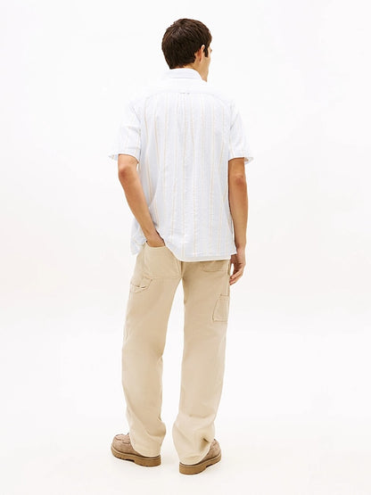 Camicia regular fit in seersucker
