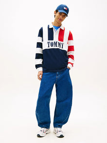 Polo rugby relaxed fit color block Tommy Jeans