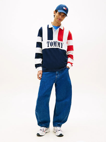 Polo rugby relaxed fit color block Tommy Jeans