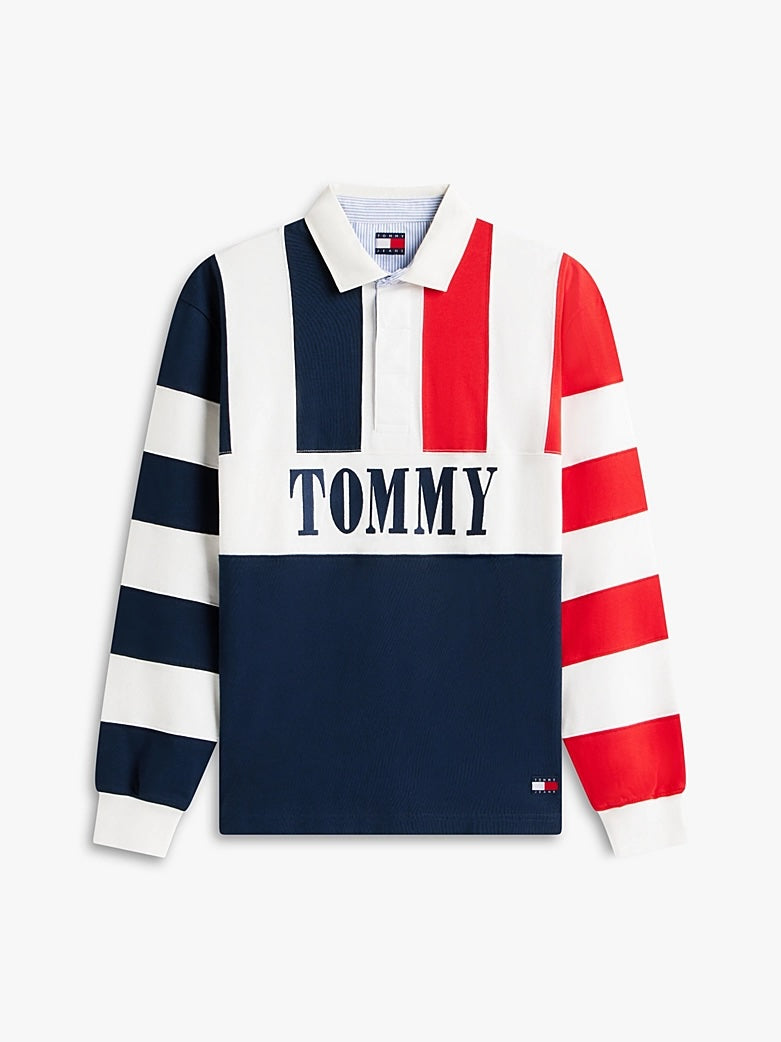 Polo rugby relaxed fit color block Tommy Jeans