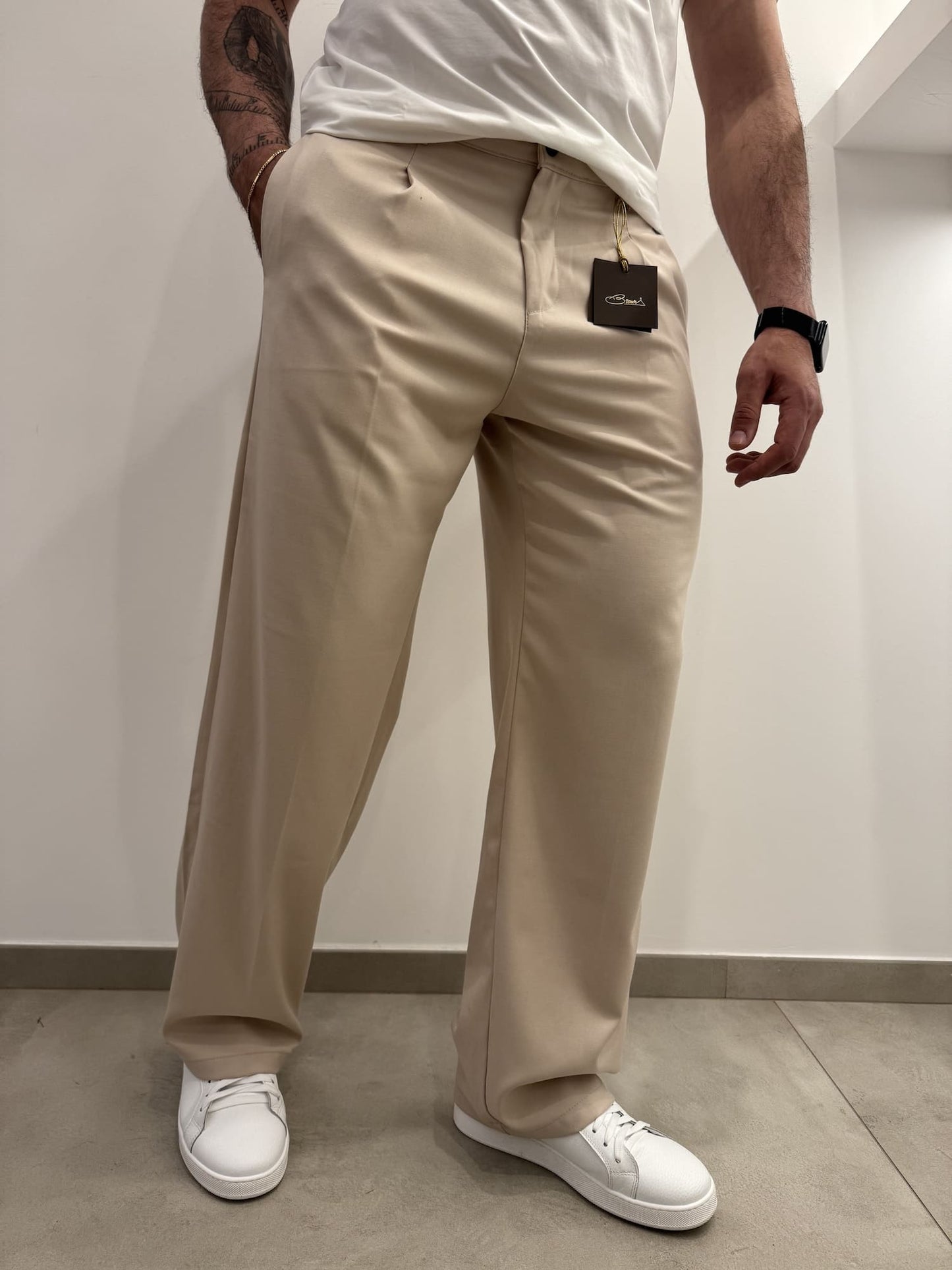 Pantalone tailored fit baggy