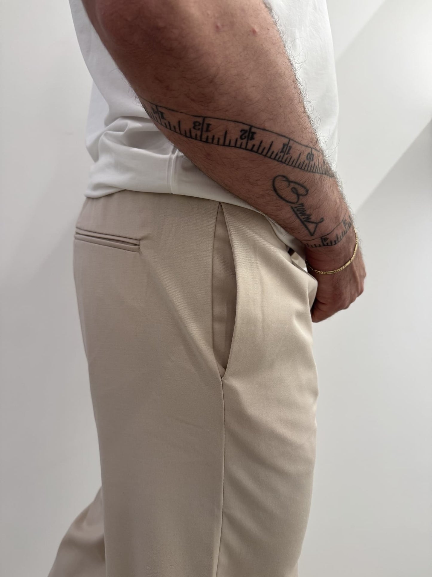 Pantalone tailored fit baggy