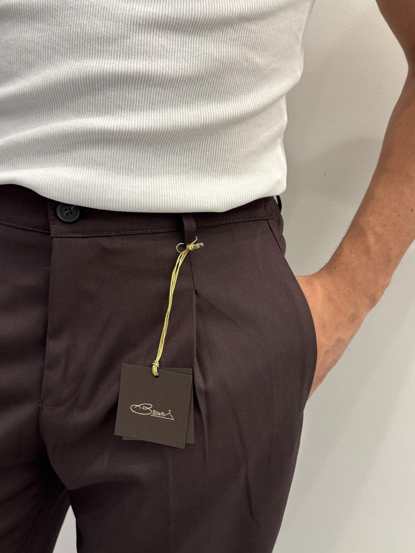 Pantalone tailored fit baggy