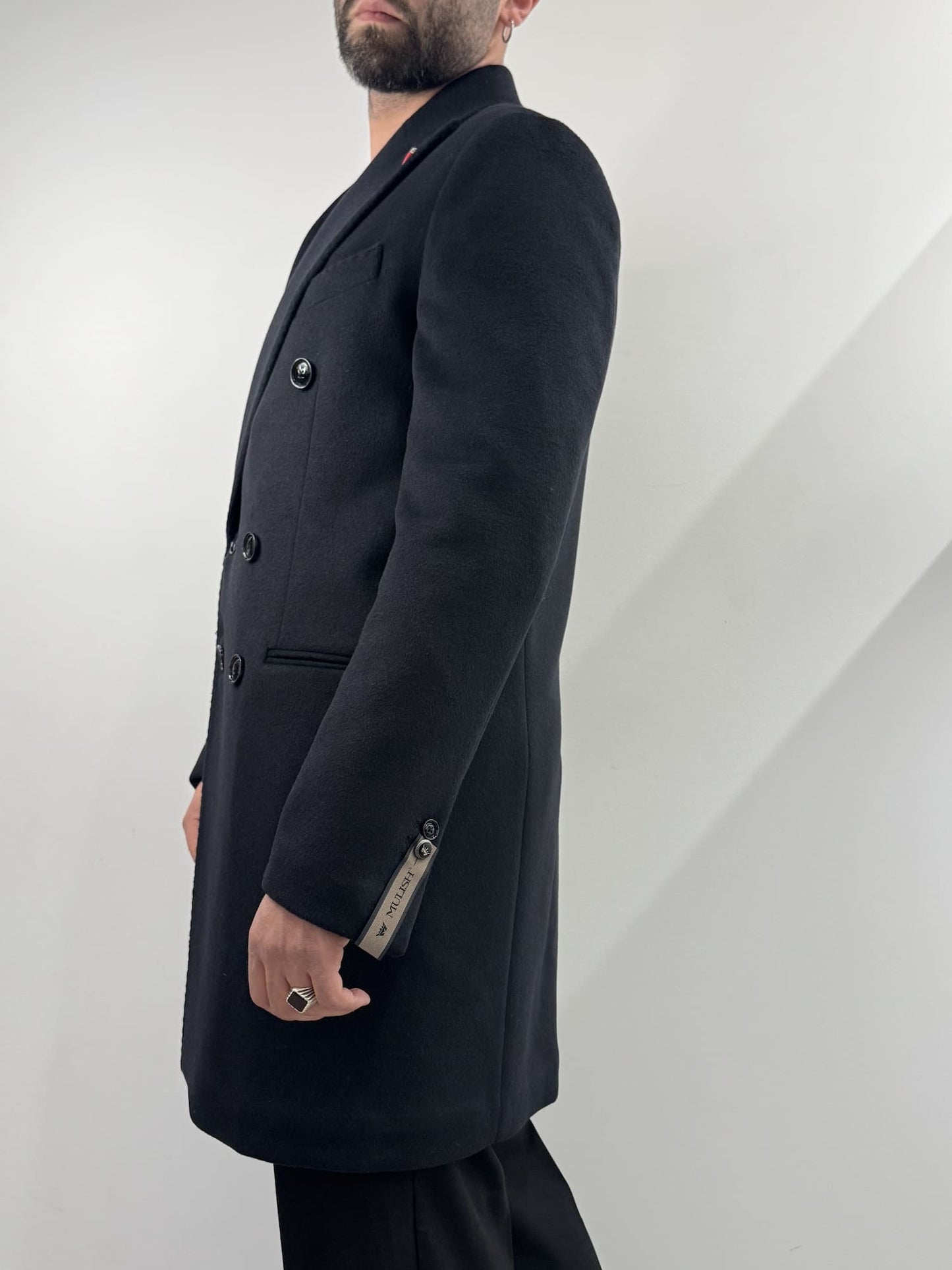 Cappotto Mulish doppio petto nero