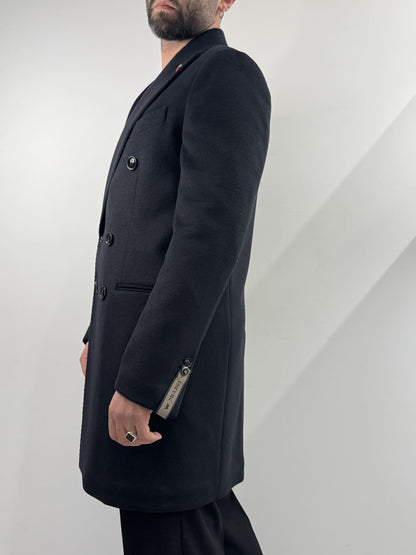 Cappotto Mulish doppio petto nero