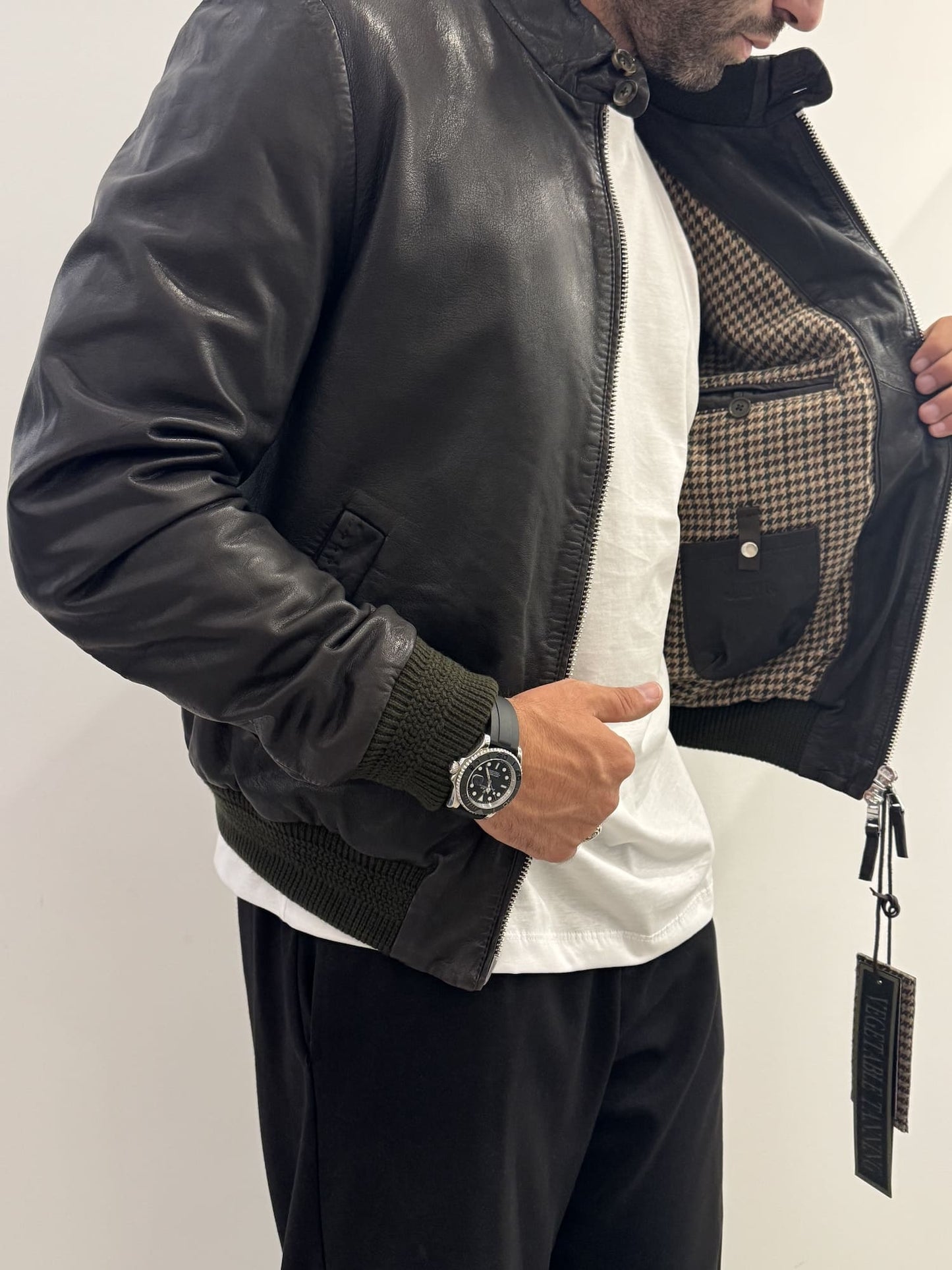 Giubbotto The Jack Leathers in vera pelle