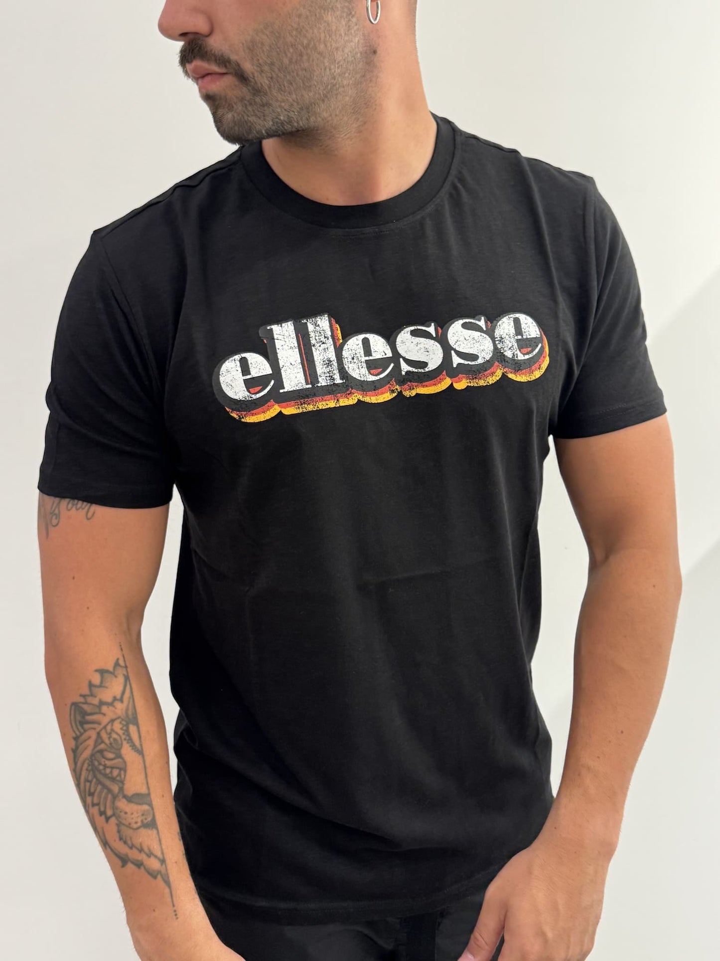 T-shirt Ellesse in cotone fiammato