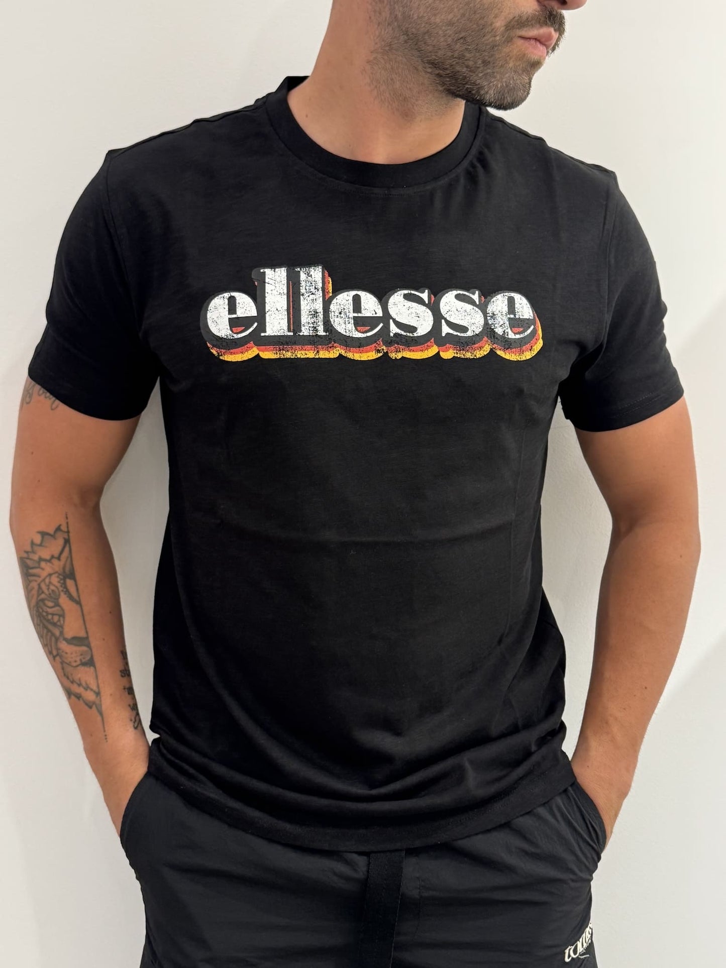 T-shirt Ellesse in cotone fiammato