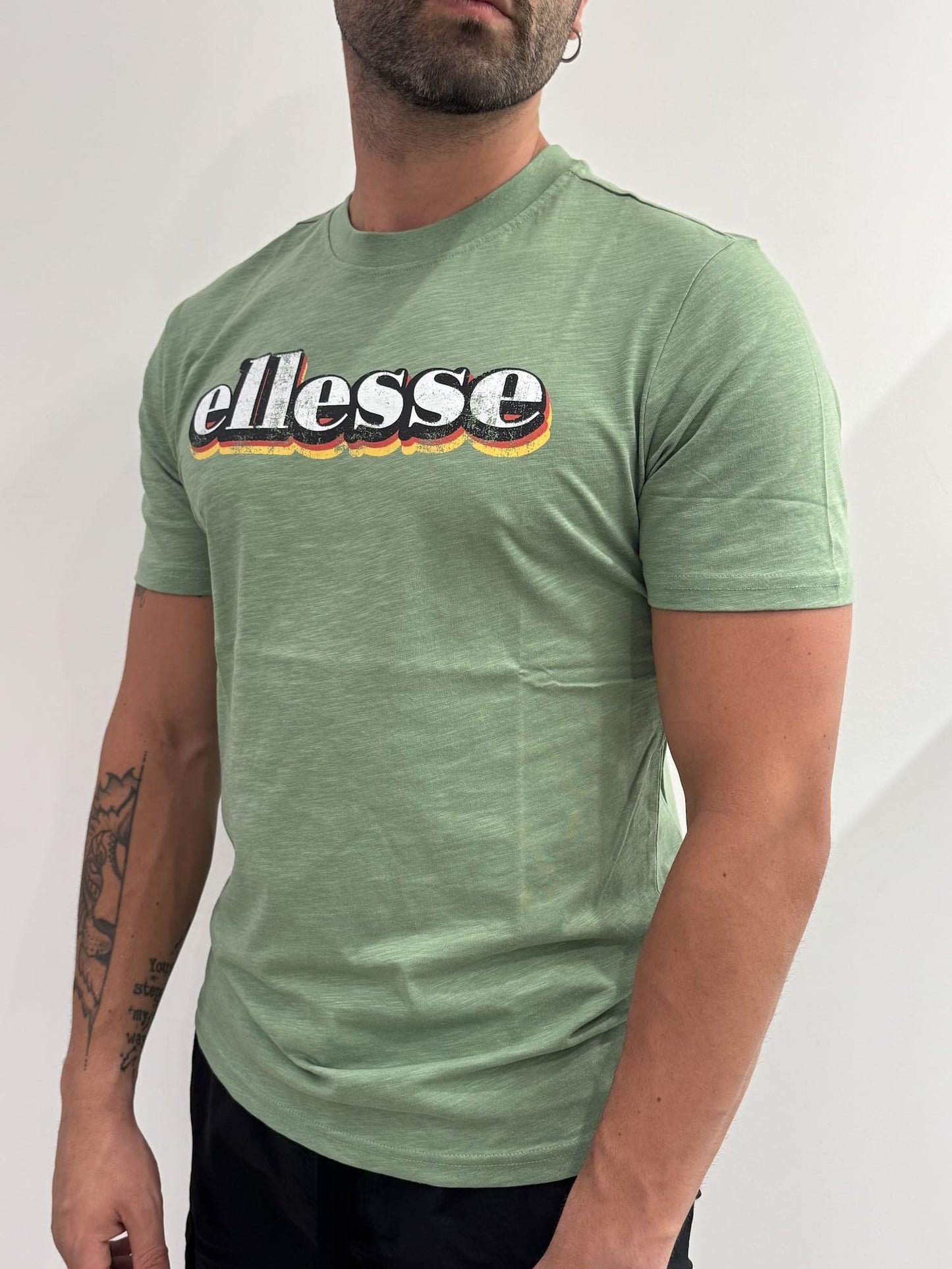 T-shirt Ellesse in cotone fiammato