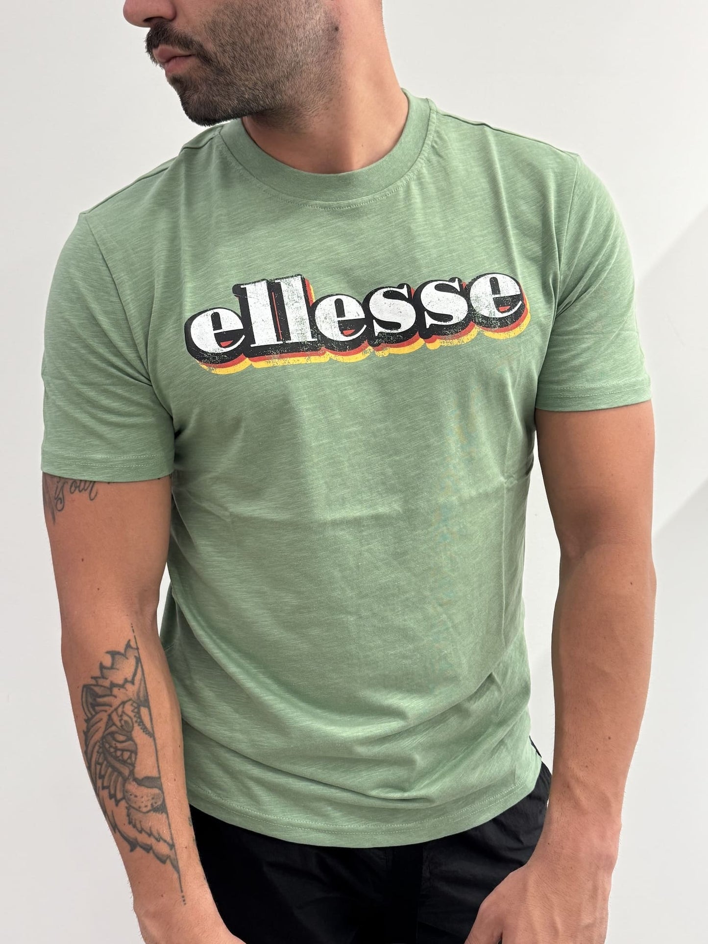 T-shirt Ellesse in cotone fiammato