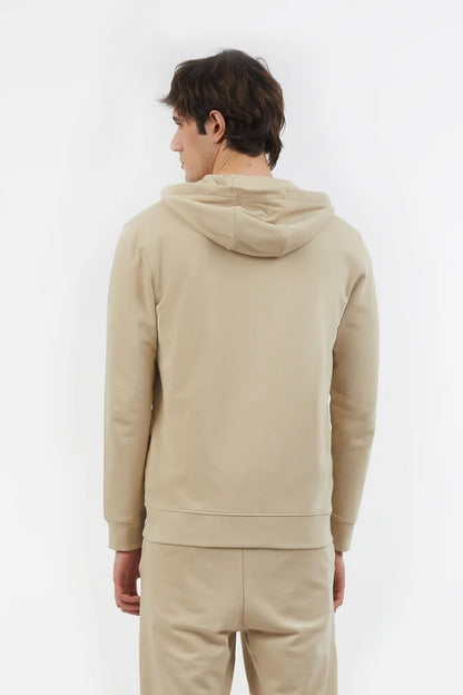 Felpa zip con cappuccio basic