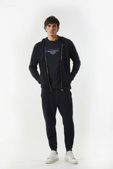 Felpa zip con cappuccio basic